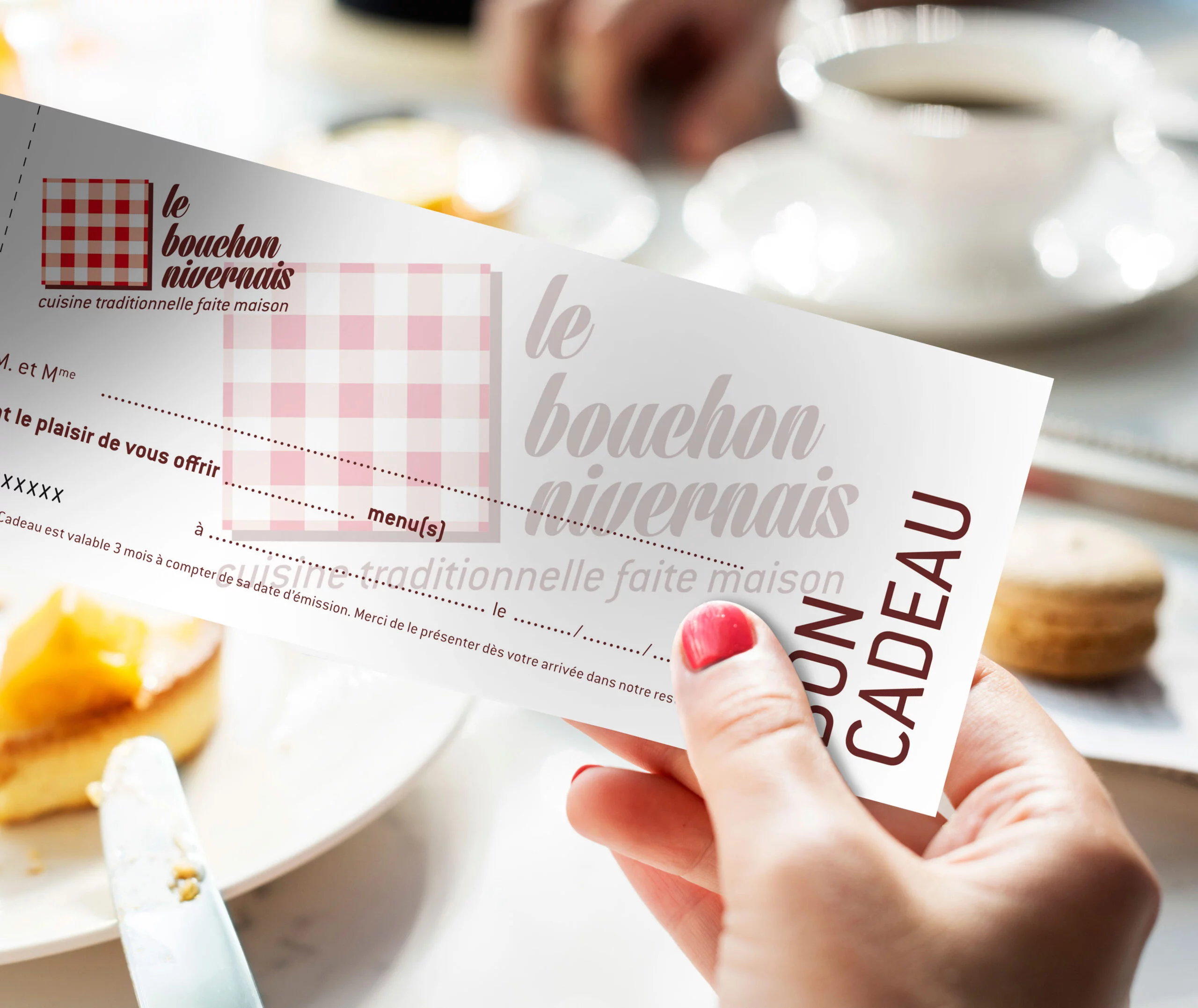 Bon cadeau du bouchon